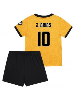 Wolves Jhon Arias #10 Replika Hemmakläder Barn 2025-26 Kortärmad (+ byxor)